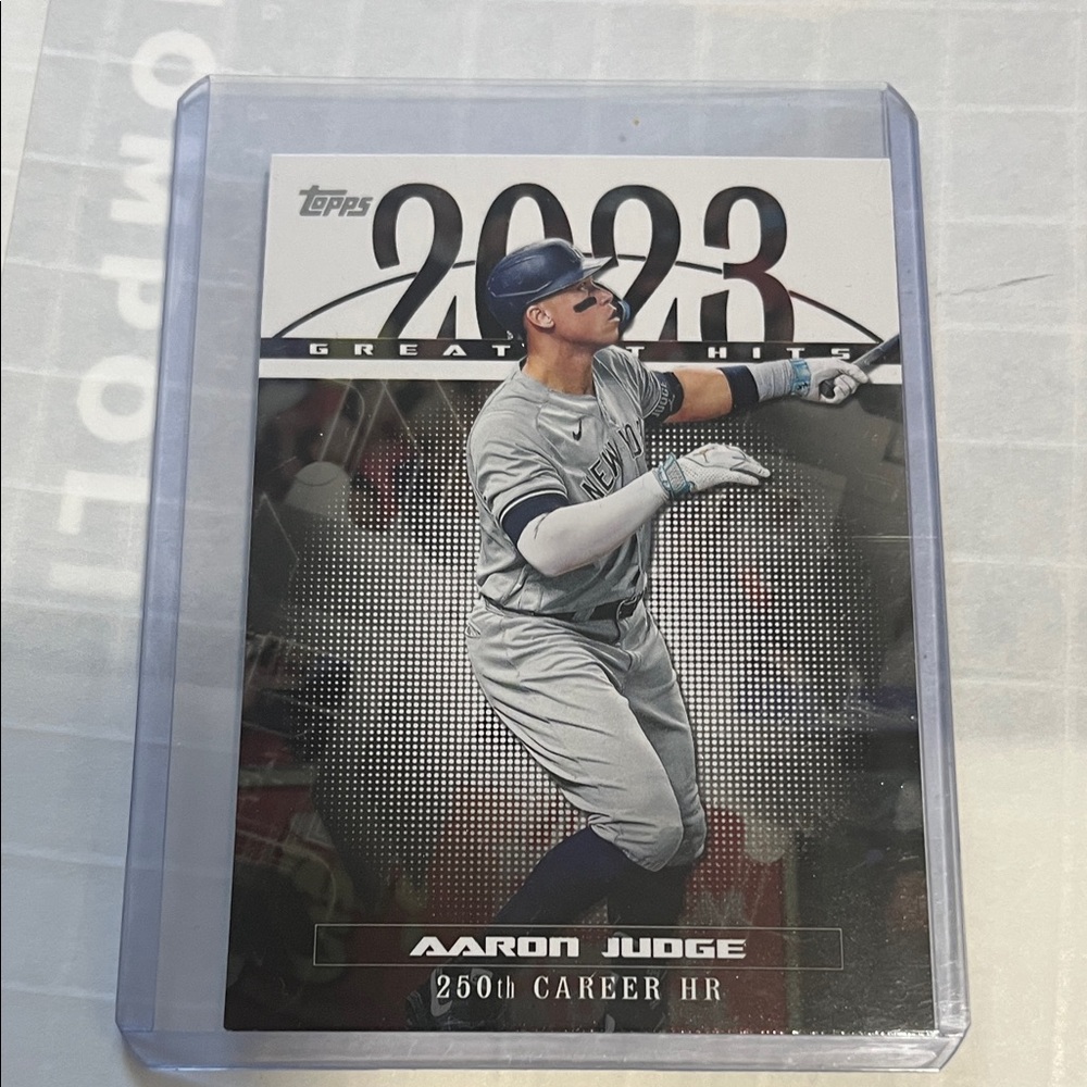 Topps 2023 Aaron Judge Card in Gray and Black